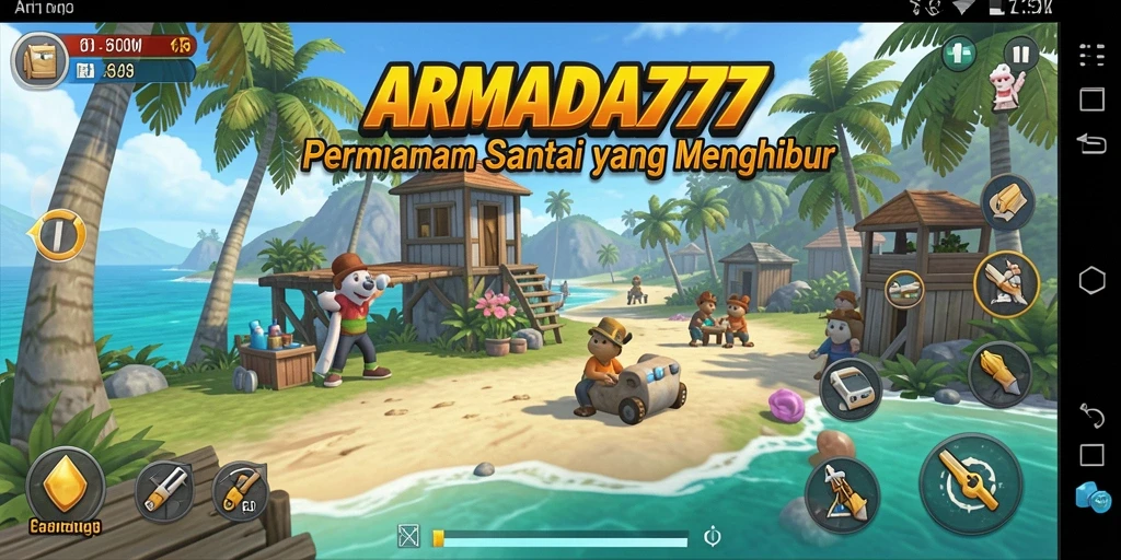 Tampilan screenshot ARMADA777 menampilkan aksi seru dalam gameplay Casual.