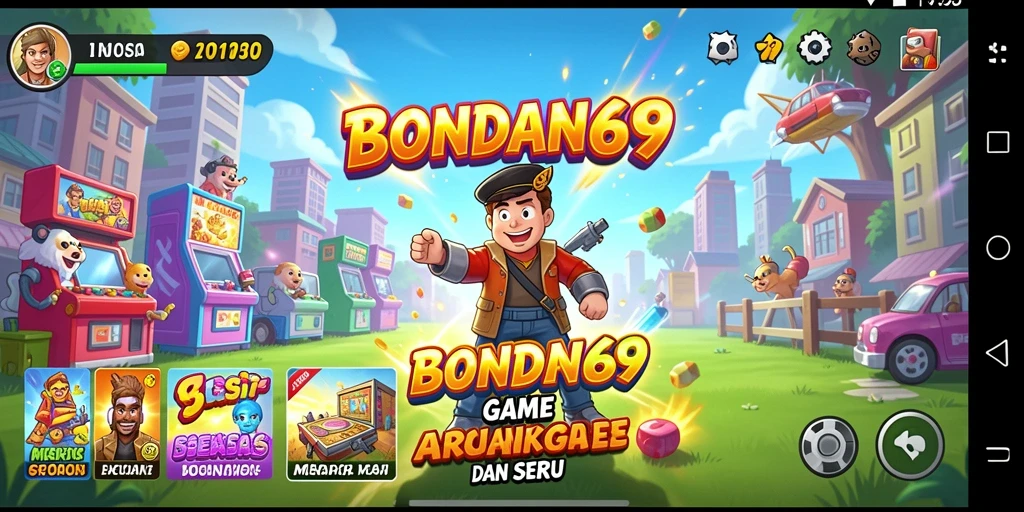 Screenshot utama BONDAN69 menampilkan aksi gameplay arcade yang seru.
