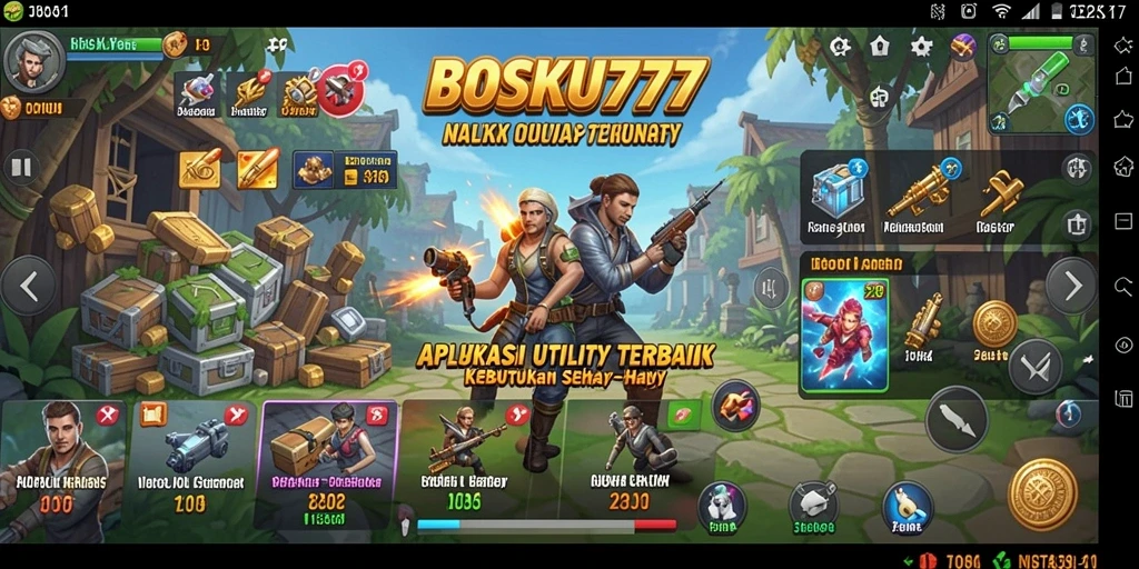 Tampilan utama BOSKU777 yang menampilkan fitur Utility menarik.
