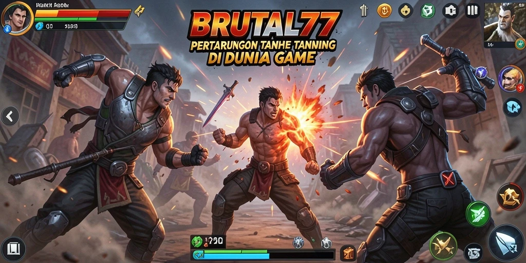 Tampilan menakjubkan dari pertarungan epik di BRUTAL77.