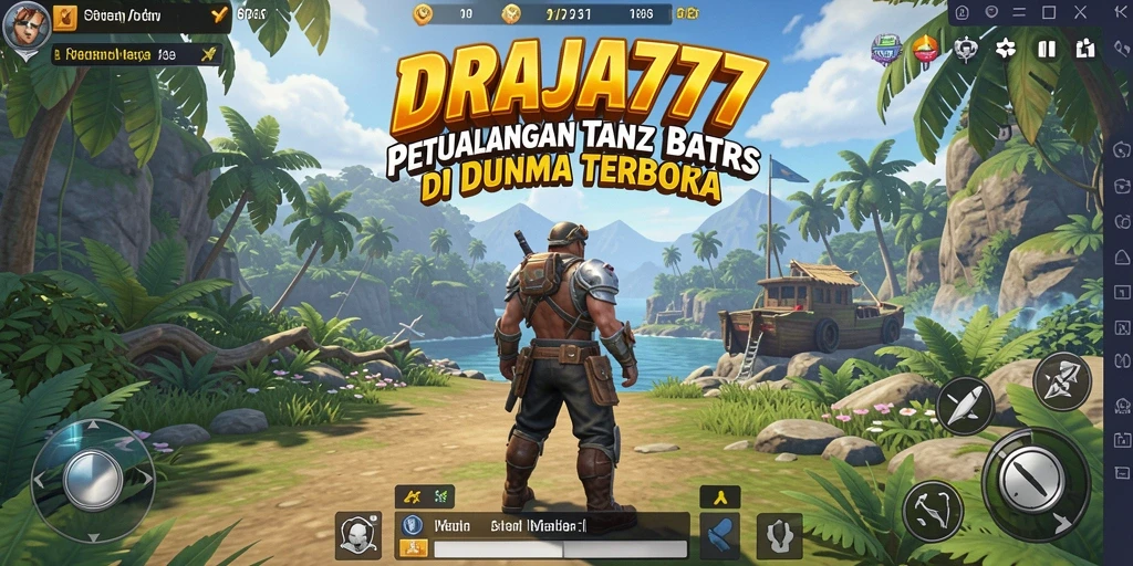 Tampilan gameplay DRAJA777 dengan dunia terbuka yang indah.