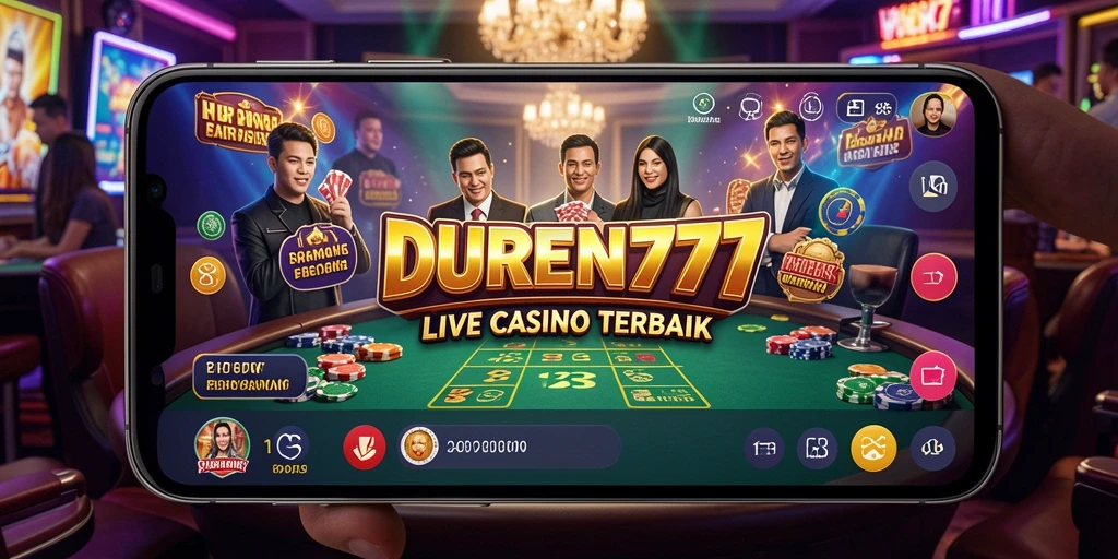 Gameplay menampilkan dealer profesional dan suasana kasino nyata.