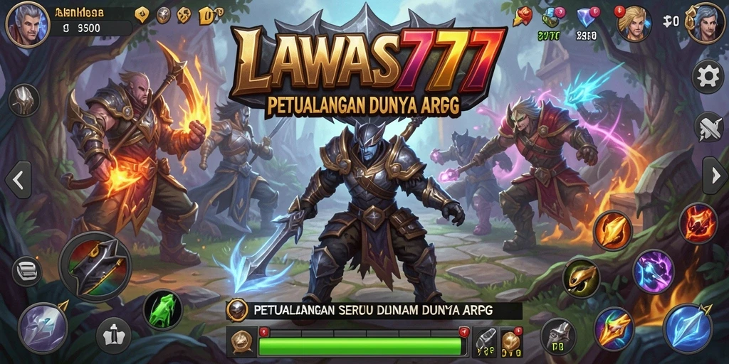 Tampilan gameplay yang mendebarkan di LAWAS777 dengan pertarungan yang seru.