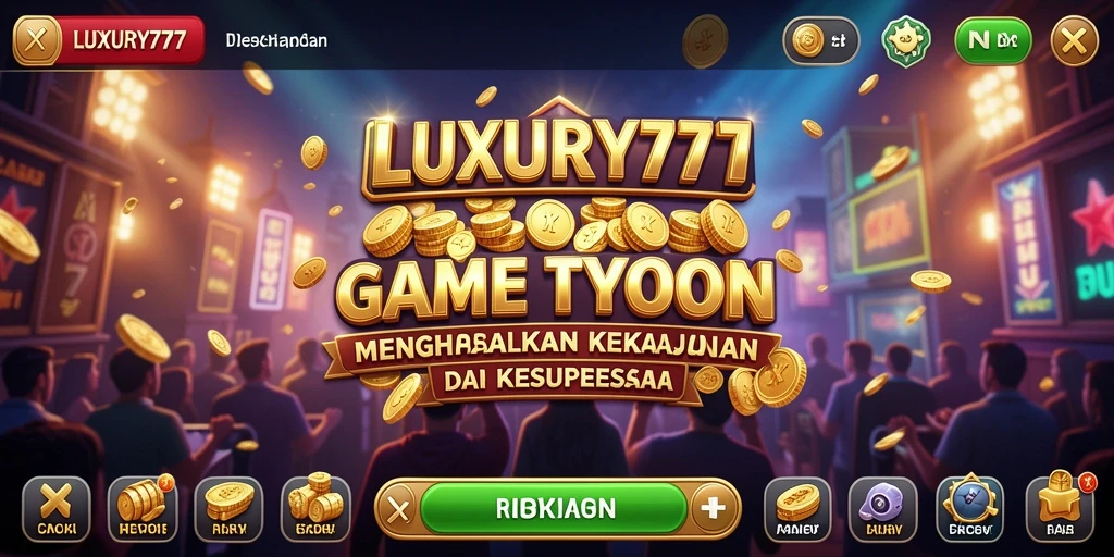 Tampilan gameplay <strong>LUXURY777</strong> menampilkan strategi dan pengelolaan bisnis yang menarik.