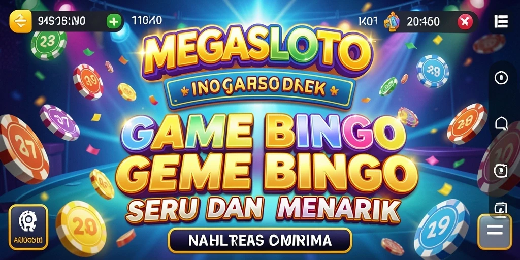 Screenshot gameplay MEGASLOTO menunjukkan keseruan dalam bermain Bingo.
