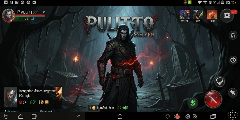 Tampilan gameplay PULITOTO yang mencekam dan menantang.