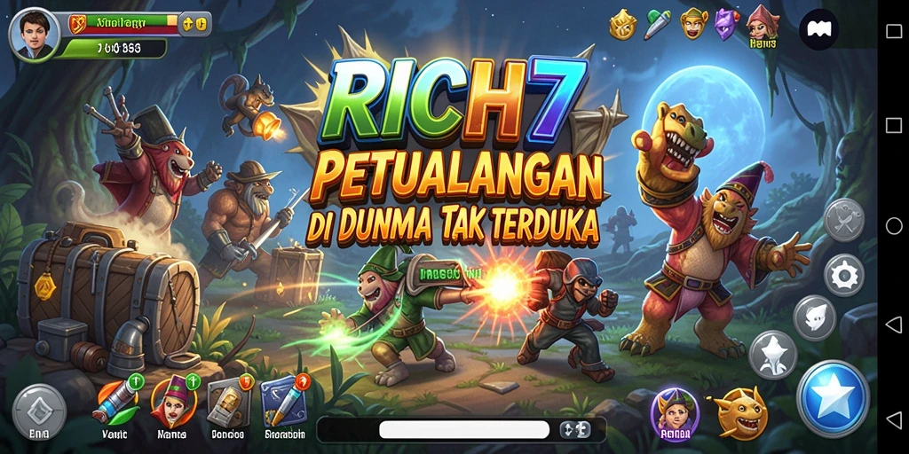 Gameplay seru dan tantangan menarik di RICH7 menunjukkan keindahan dunia petualangan.