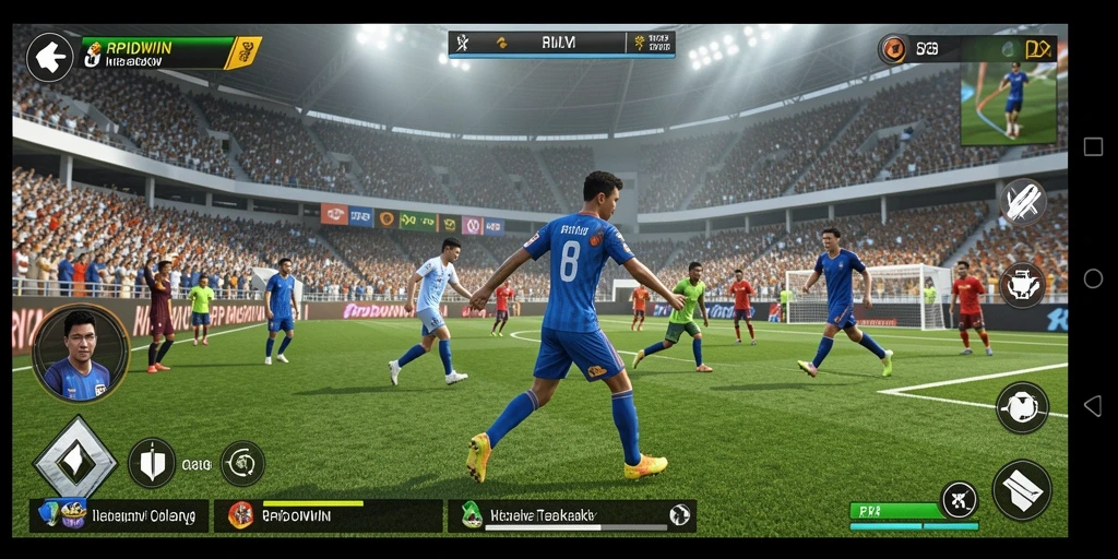 Screenshot gameplay RPIDWIN menunjukkan aksi seru cabang olahraga.