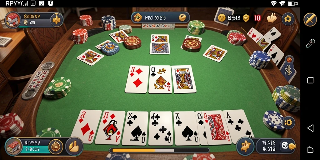 Tampilan menarik gameplay Gaple di RPYYY dengan fitur interaktif.
