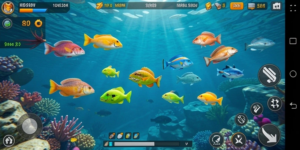 Tampilan gameplay RR89 yang seru dalam menembak ikan.