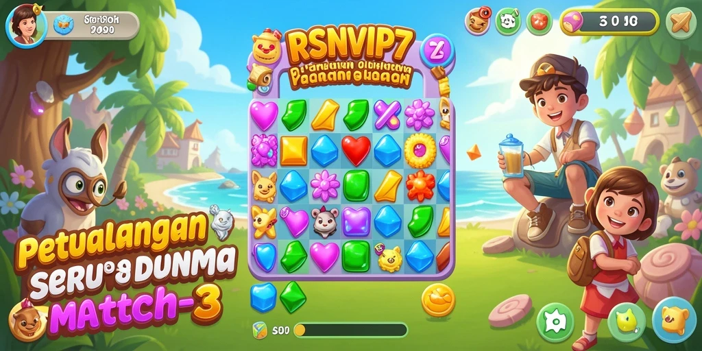Gameplay seru dengan tantangan Match-3 yang menarik.