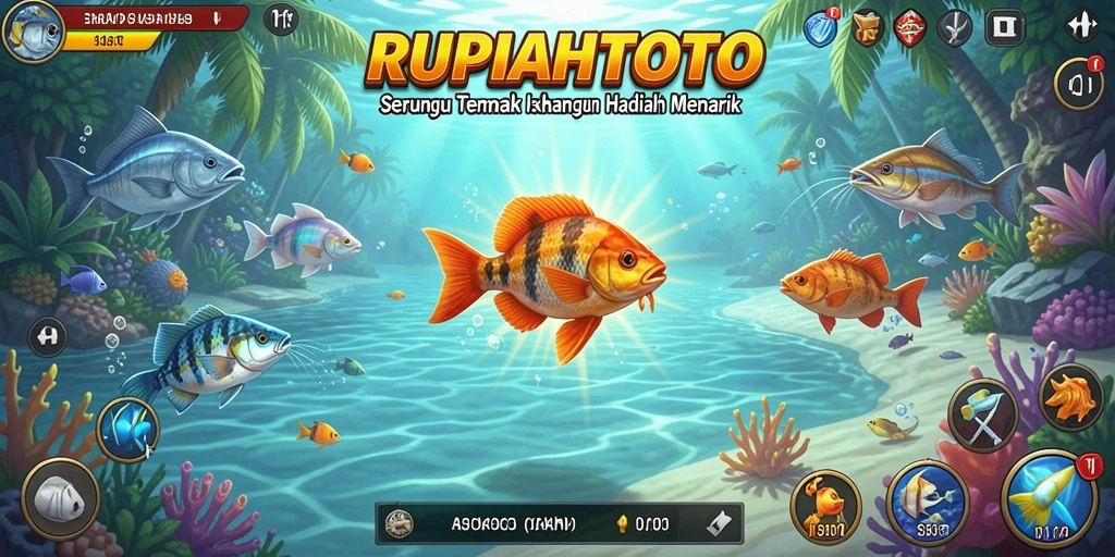 Gameplay RUPIAHTOTO yang menyenangkan dalam menangkap ikan.