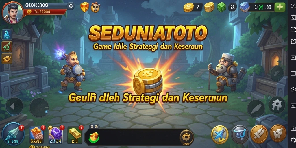 Screenshot menunjukkan karakter aktif dalam gameplay Idle yang seru.