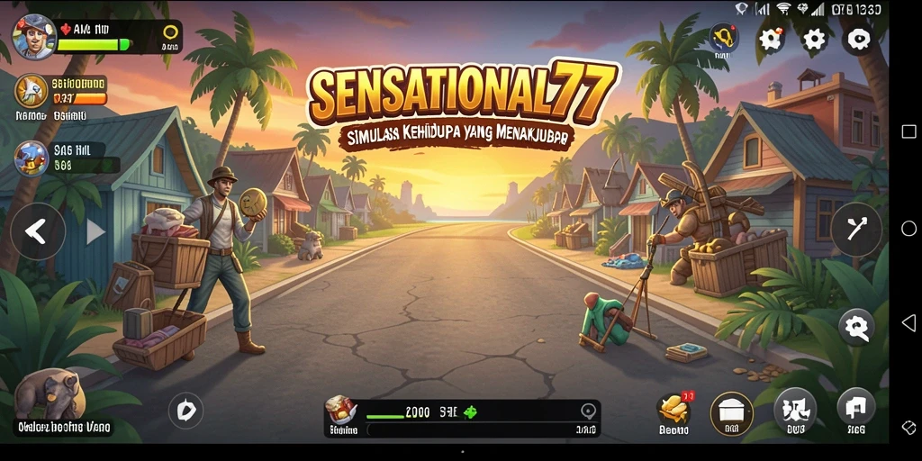 Tampilan gameplay menarik dari SENSATIONAL77 dengan grafis yang memukau.