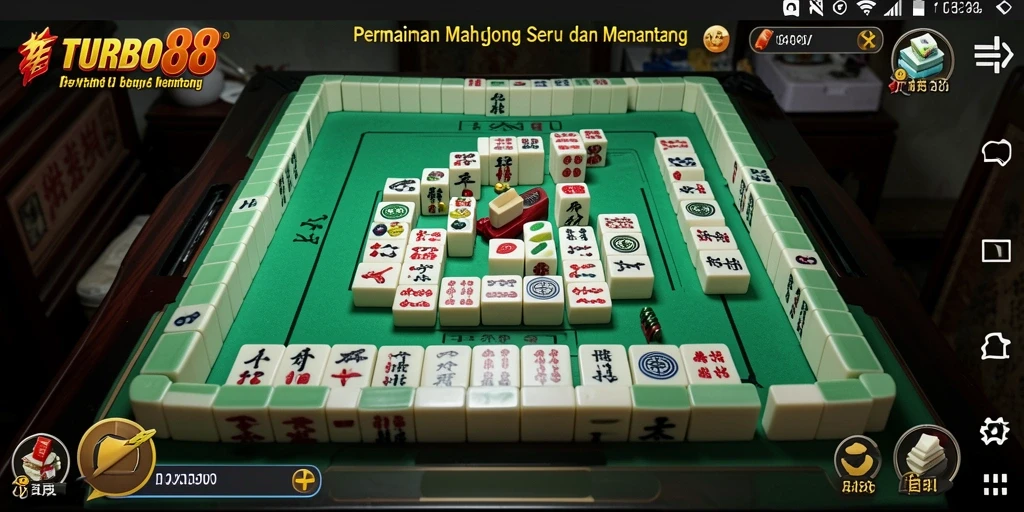 Tampilan gameplay menarik dari TURBO88 yang menonjolkan Mahjong.