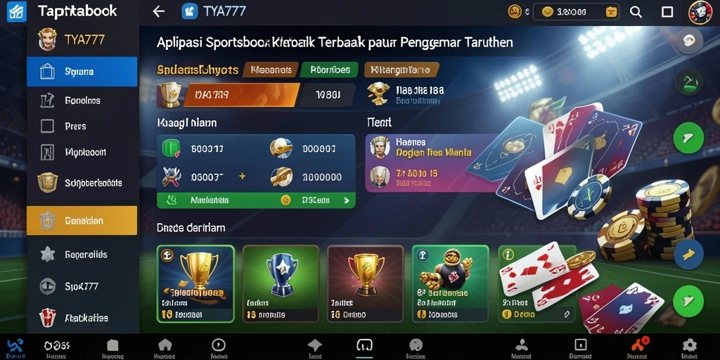 Tampilan screenshot utama TYA777 menampilkan antarmuka taruhan yang menarik.