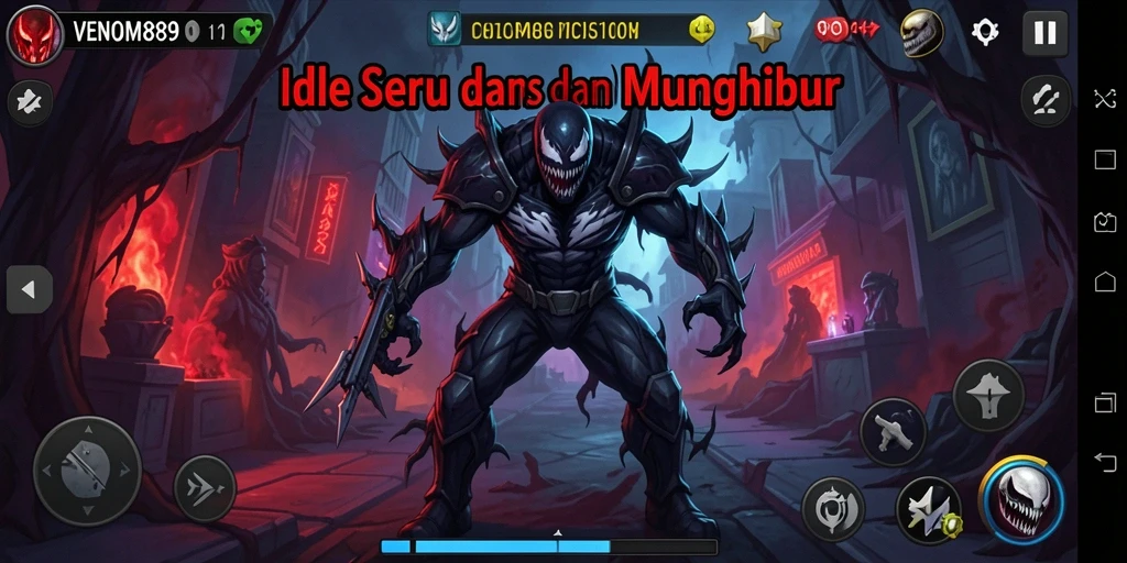 Tampilan gameplay VENOM889 yang menarik dan penuh warna.